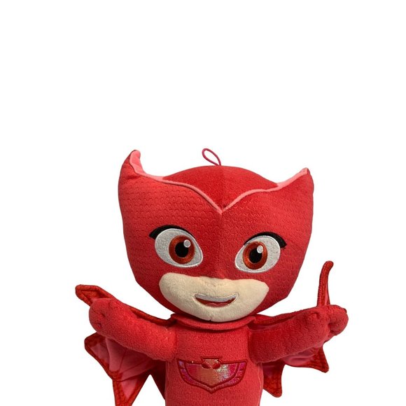 Pj Masks PLush Red Stuffed Doll Toy Super Hero OWlette Removeable Cape 15.5 in T - Picture 2 of 4